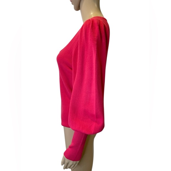 French Connection Square Neck Bishop Sleeves pullover size L - Picture 3 of 4